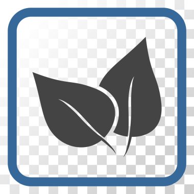 Flora Bitki vektör simgesi bir çerçeve içinde