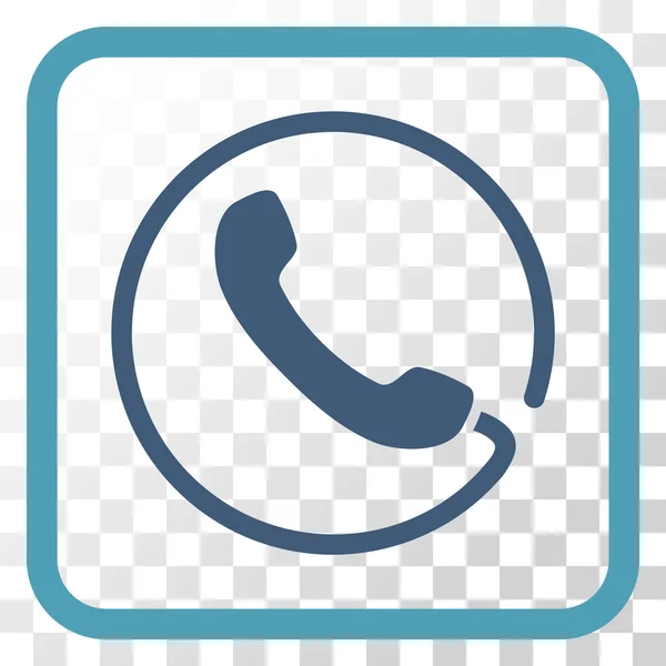 Telefon-Vektor-Symbol in einem Rahmen — Stockvektor