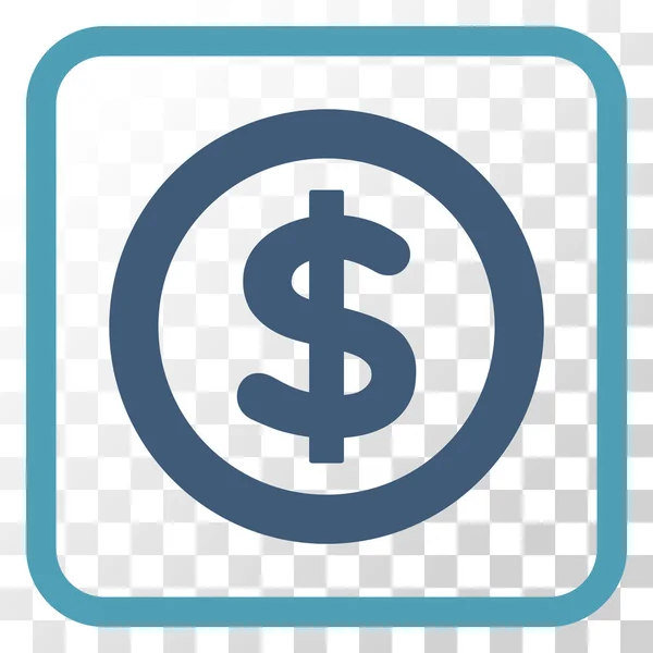 Finanzas Vector icono en un marco — Vector de stock