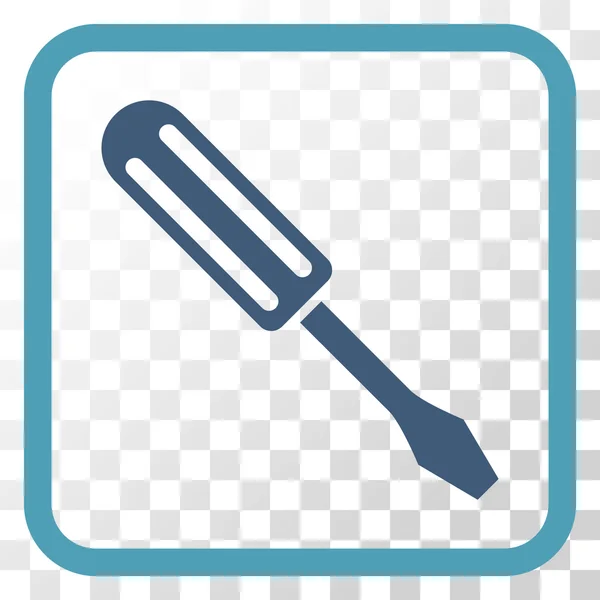 Screwdriver Vector Icon In a Frame — Stock Vector