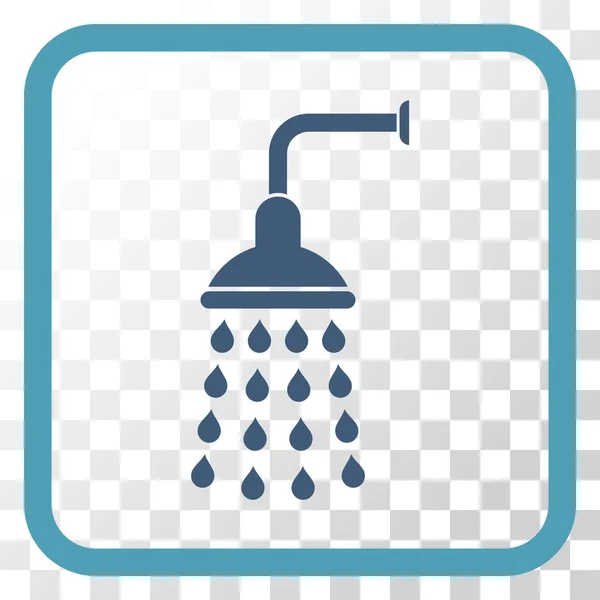 Shower Vector Icon In a Frame — Stockvector