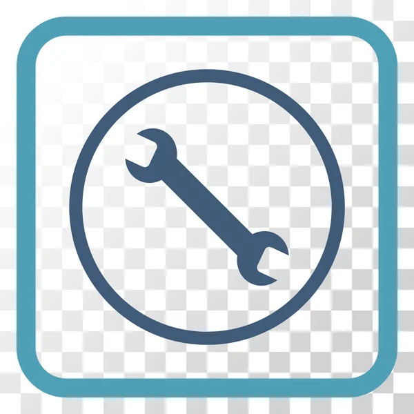 Llave Vector icono en un marco — Vector de stock