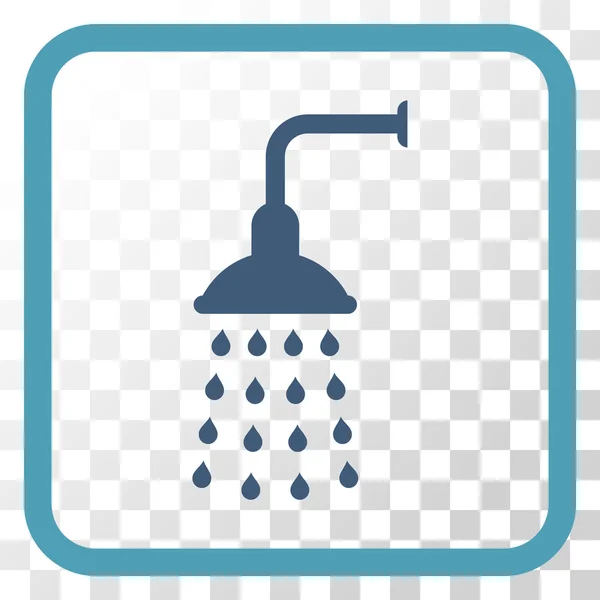 Shower Vector Icon In a Frame — Stockvector