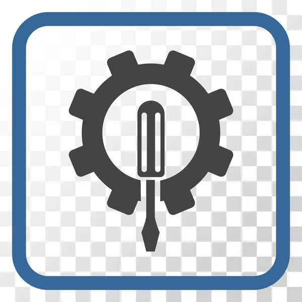 Engineering Vector Icon In a Frame — Stock Vector