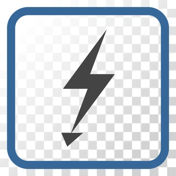 Electric Strike Vector Icon In a Frame — Stock Vector