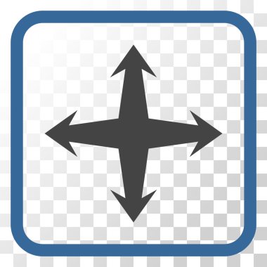 Bir çerçeve içinde vektör simgesini genişletin