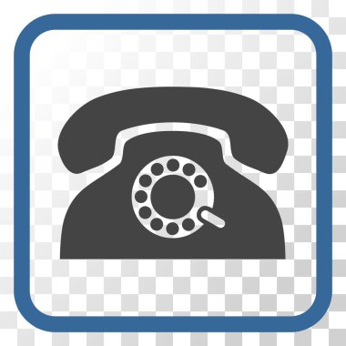 Nabız telefon vektör simgesi bir çerçeve içinde