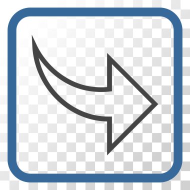 Vektör simgesi bir çerçeve içinde Yinele