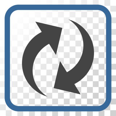 Vektör simgesi bir çerçeve içinde yenileme