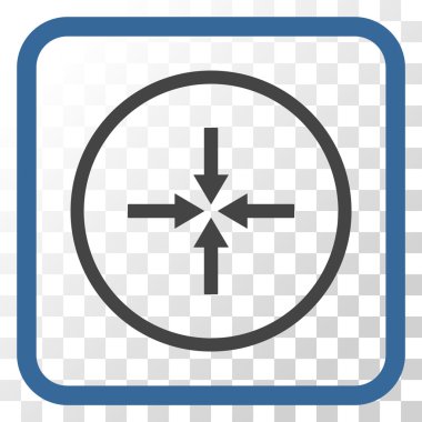 Etkisi oklar bir çerçeve içinde simge vektör