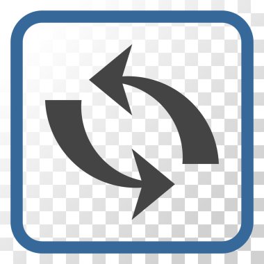 Vektör simgesi bir çerçeve içinde yenileme