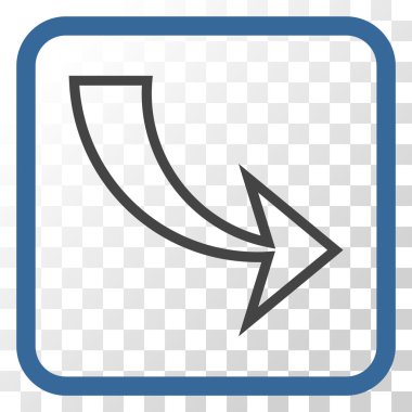 Vektör simgesi bir çerçeve içinde Yinele