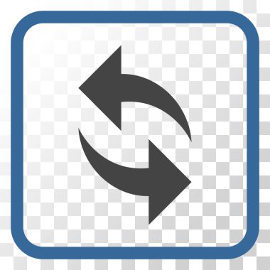 Vektör simgesi bir çerçeve içinde yenileme