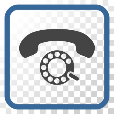 Darbeli aramayı vektör simgesi bir çerçeve içinde