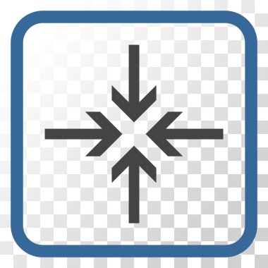 Oklar vektör simgesi bir çerçeve içinde azaltmak