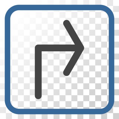 Doğru vektör simge bir çerçevede açmak