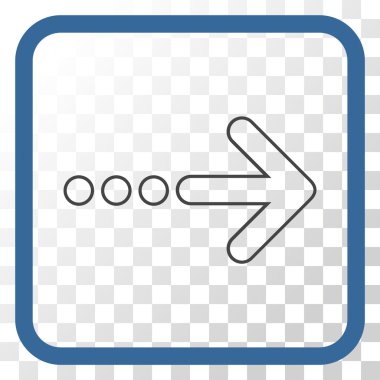 Doğru vektör simgesi bir çerçevede göndermek