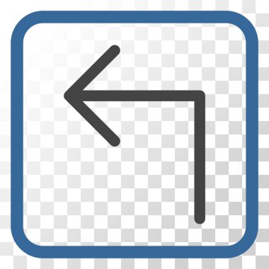 Sol vektör simge bir çerçevede açmak