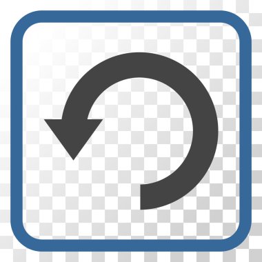 Vektör simgesi bir çerçeve içinde aşağı Döndür