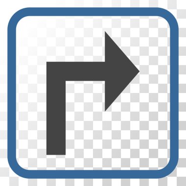 Doğru vektör simge bir çerçevede açmak