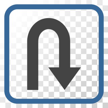 Geri vektör simge bir çerçevede açmak