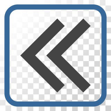 Shift Sol vektör simgesi bir çerçeve içinde