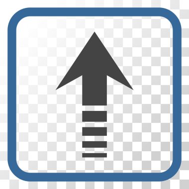 Vektör simgesi bir çerçeve içinde gönder