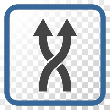 Vektör simge yukarı okları bir çerçevede shuffle