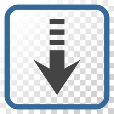 Vektör simgesi bir çerçeve içinde gönderin