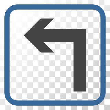 Sol vektör simge bir çerçevede açmak