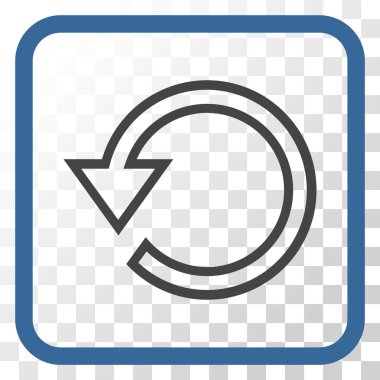 Vektör simgesi bir çerçeve içinde döndürme