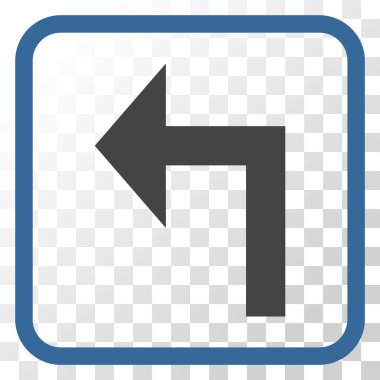 Sol vektör simge bir çerçevede açmak