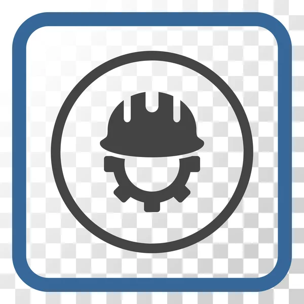Desarrollo Hardhat Vector Icono En un Marco — Archivo Imágenes Vectoriales