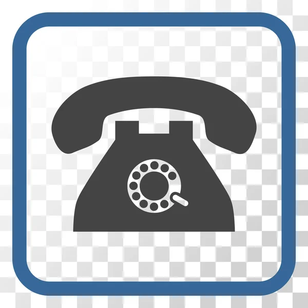 Icono del vector del teléfono de pulso en un marco — Archivo Imágenes Vectoriales