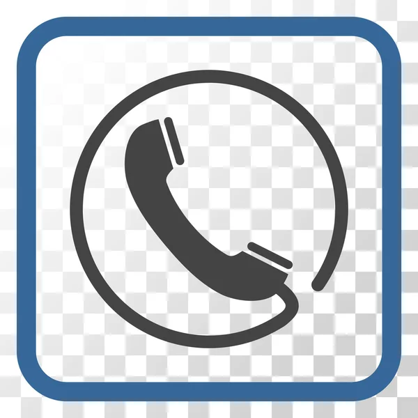 Telefon vektor ikonjára a keretben — Stock Vector