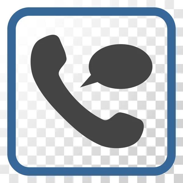 Teléfono mensaje Vector icono en un marco — Archivo Imágenes Vectoriales