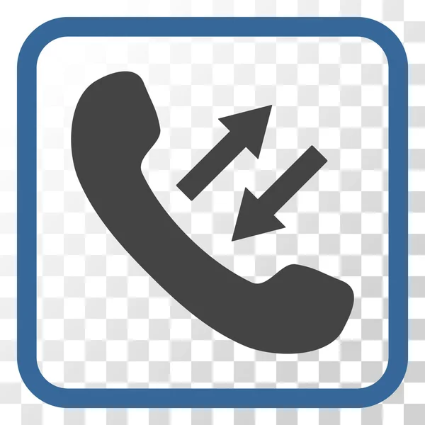 Telefone falante vetor ícone em uma moldura —  Vetores de Stock