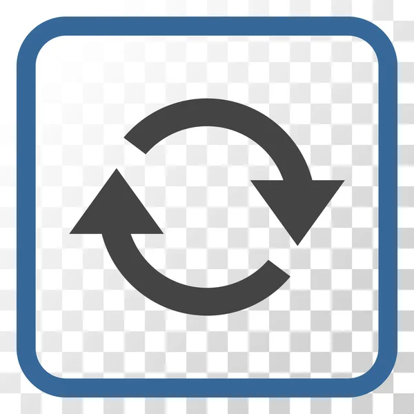 Actualizar icono vectorial en un marco — Vector de stock