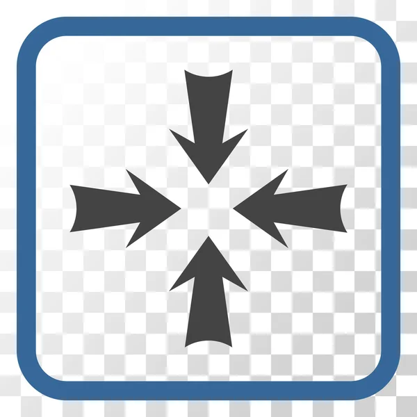 Reduce Arrows Vector Icon In a Frame — Stock Vector