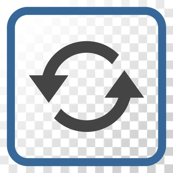 Actualizar Flechas Vector icono en un marco — Vector de stock