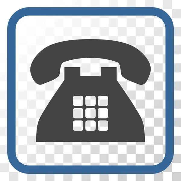 Ton-Telefon-Vektor-Symbol in einem Rahmen — Stockvektor