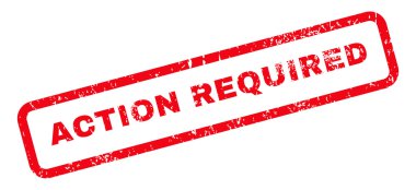 Eylem gerekli metin damgası