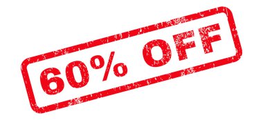 60 oranında Off metin damgası