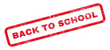 Geri okul metin damgası için