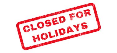 Tatil metin damgası için kapalı