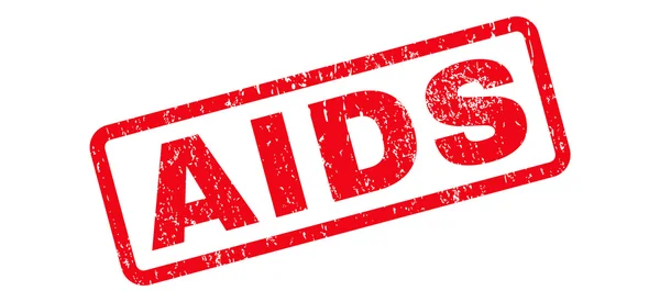 Sello de goma de texto SIDA — Vector de stock