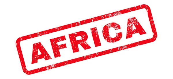 Αφρική κείμενο καουτσούκ σφραγίδα — Διανυσματικό Αρχείο
