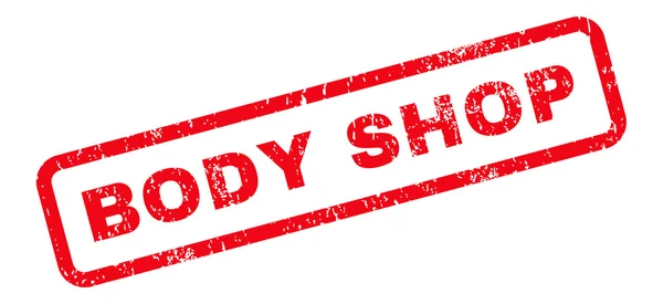 Body Shop Text Gummistempel — Stockvektor