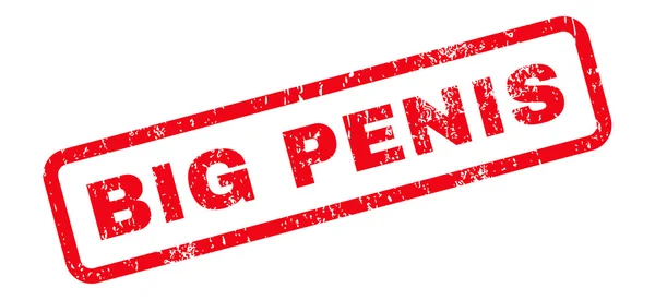 Big Penis Text Rubber Stamp — Stockvector