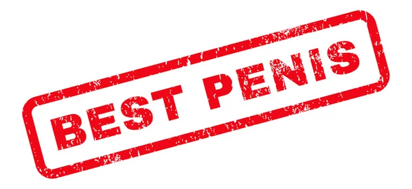 Best Penis Text Rubber Stamp — Stockvector